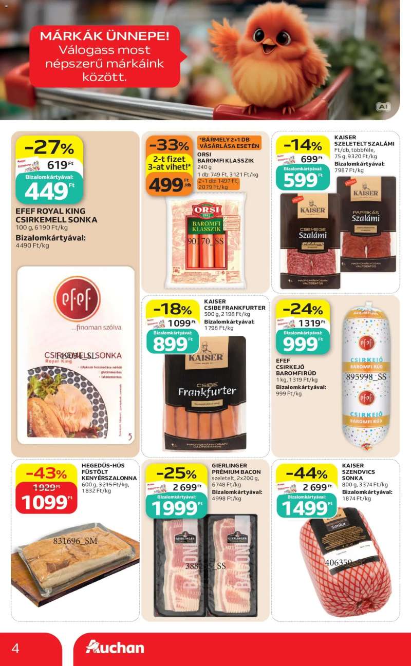 Auchan Auchan Szupermarket akciós újság 4 oldal