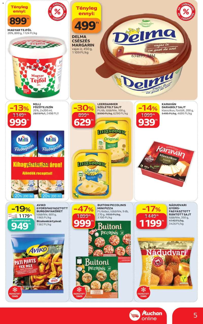 Auchan Auchan Szupermarket akciós újság 5 oldal