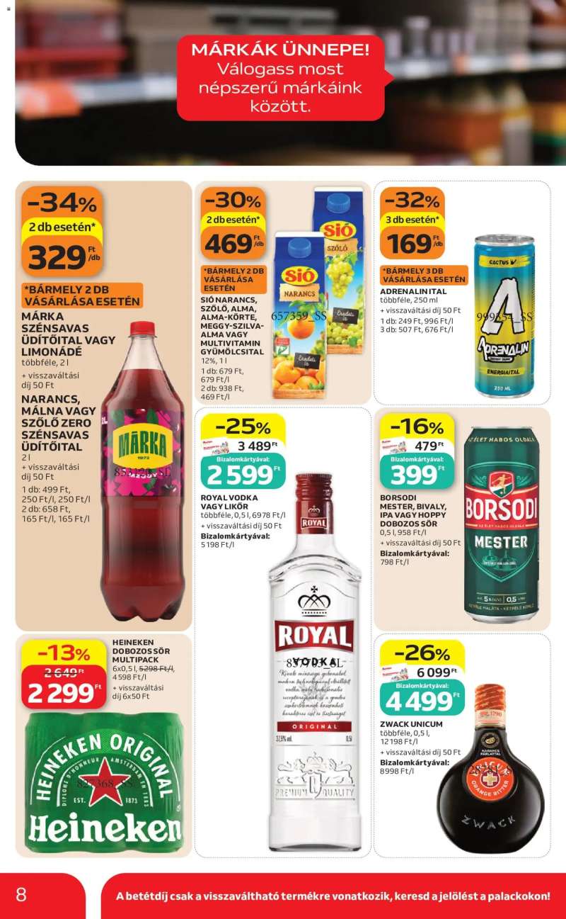 Auchan Auchan Szupermarket akciós újság 8 oldal