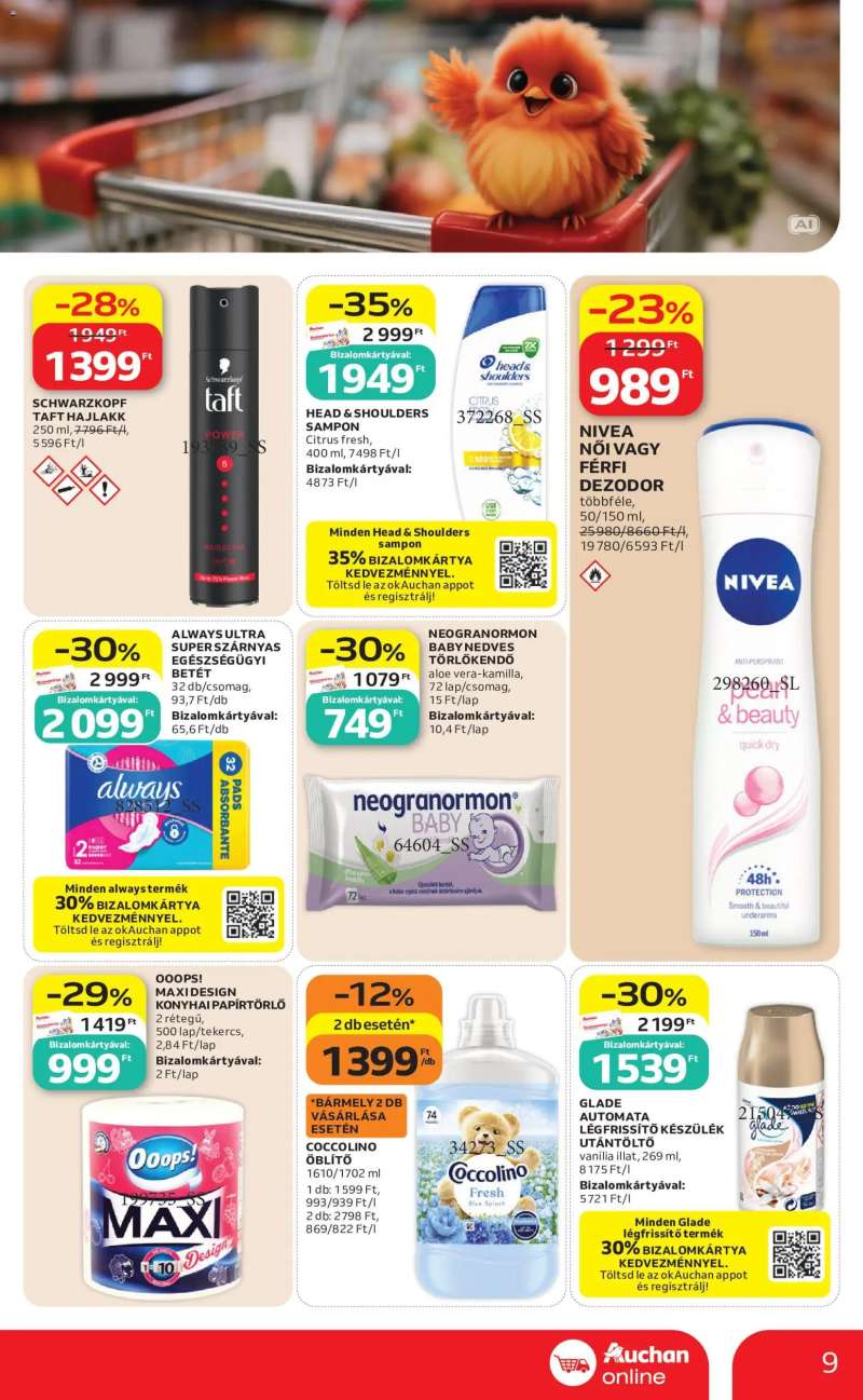 Auchan Auchan Szupermarket akciós újság 9 oldal
