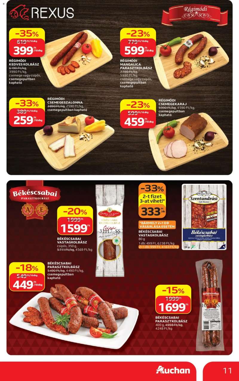 Auchan Auchan akciós újság 11 oldal