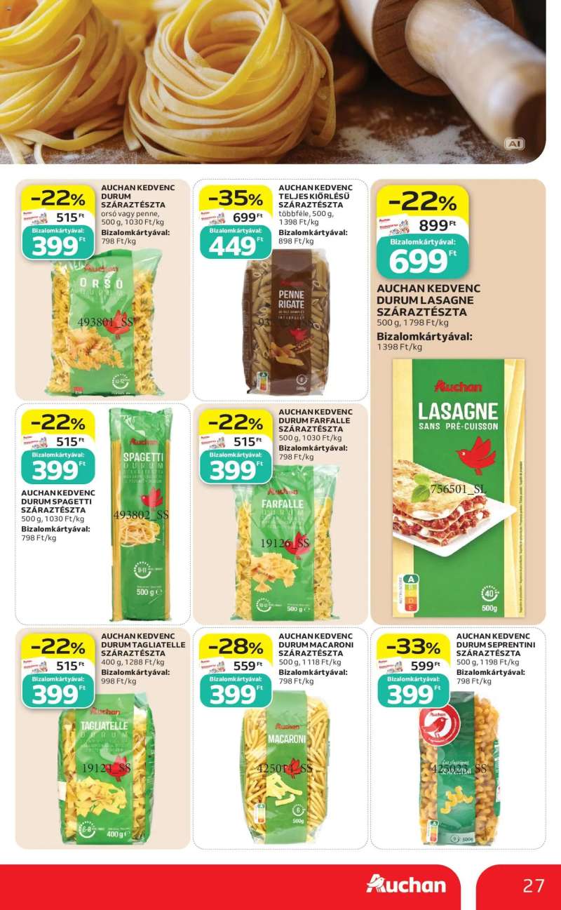 Auchan Auchan akciós újság 27 oldal