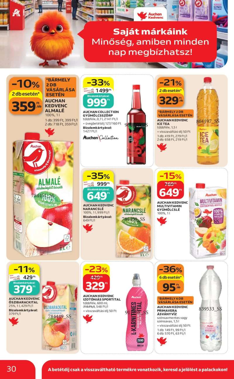 Auchan Auchan akciós újság 30 oldal