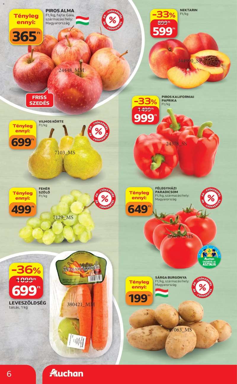 Auchan Auchan akciós újság 6 oldal