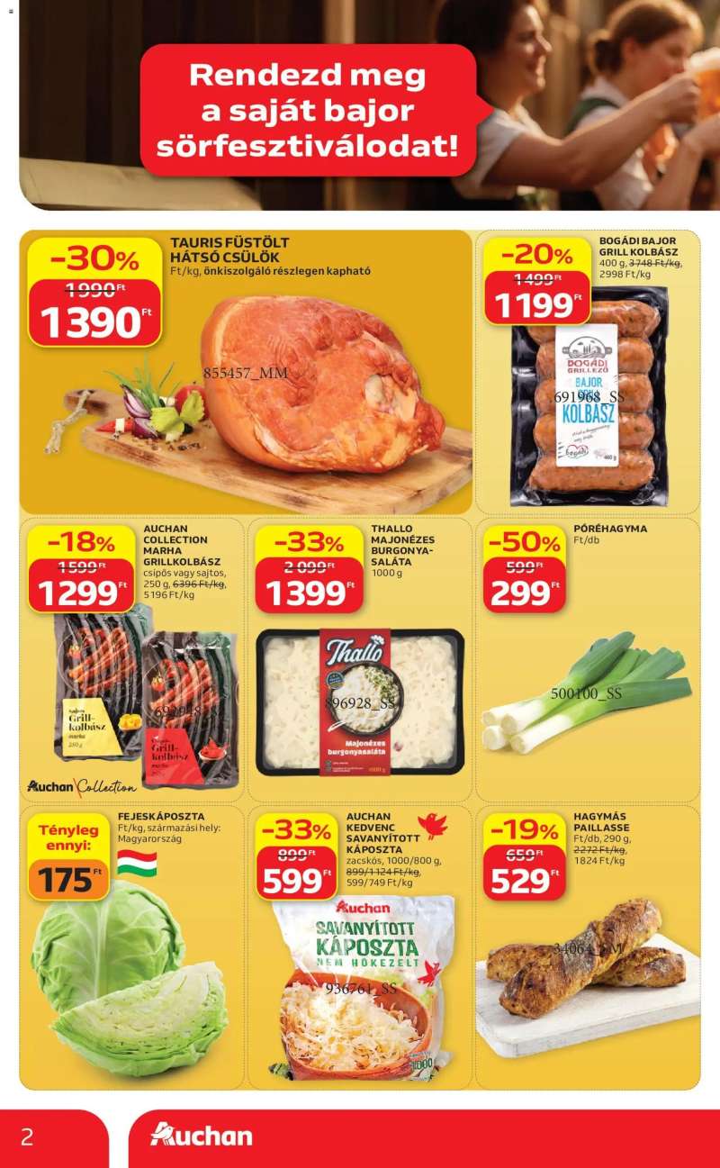Auchan Auchan Bajor sorfesztival ajánlatok 2 oldal