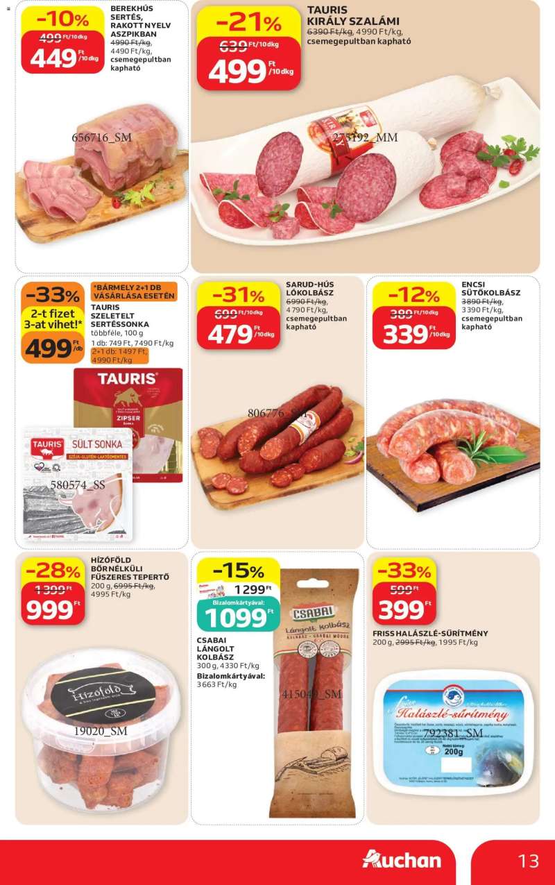 Auchan Auchan Szupermarket akciós újság 13 oldal
