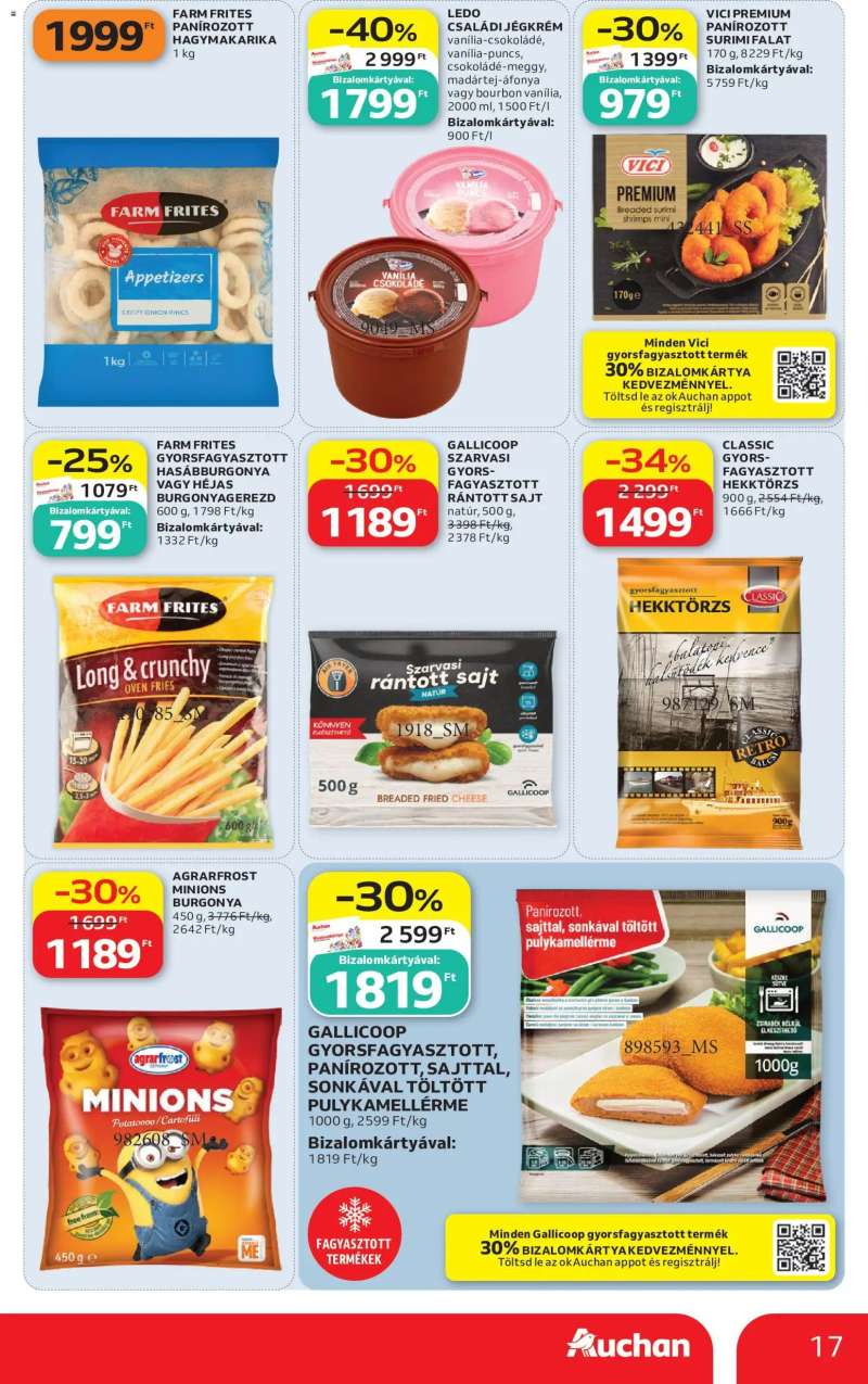Auchan Auchan Szupermarket akciós újság 17 oldal