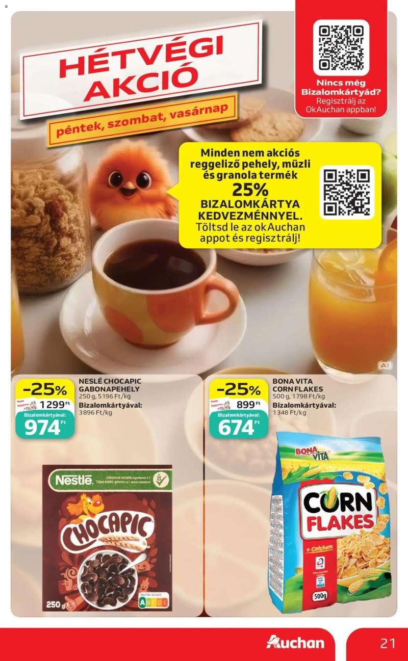Auchan Auchan Szupermarket akciós újság 21 oldal