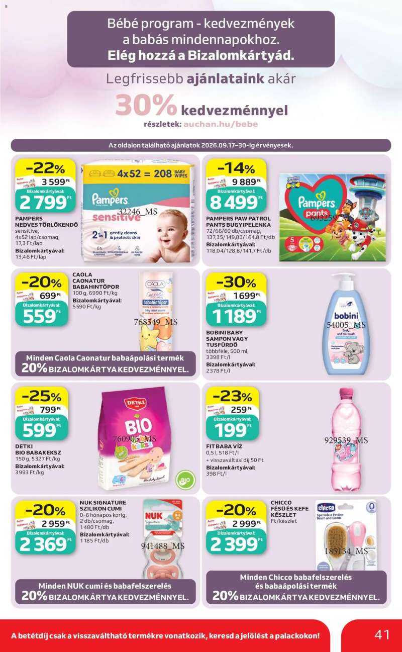 Auchan Auchan Szupermarket akciós újság 41 oldal