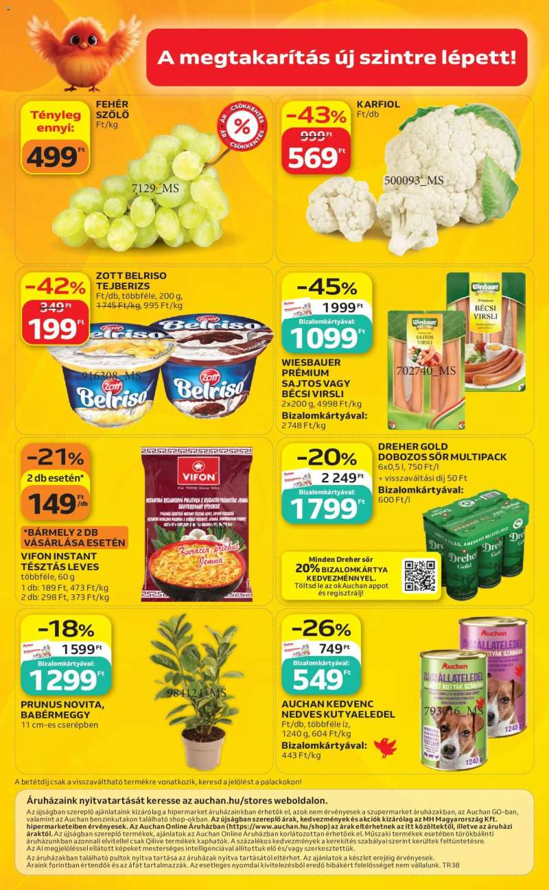 Auchan Auchan Szupermarket akciós újság 52 oldal