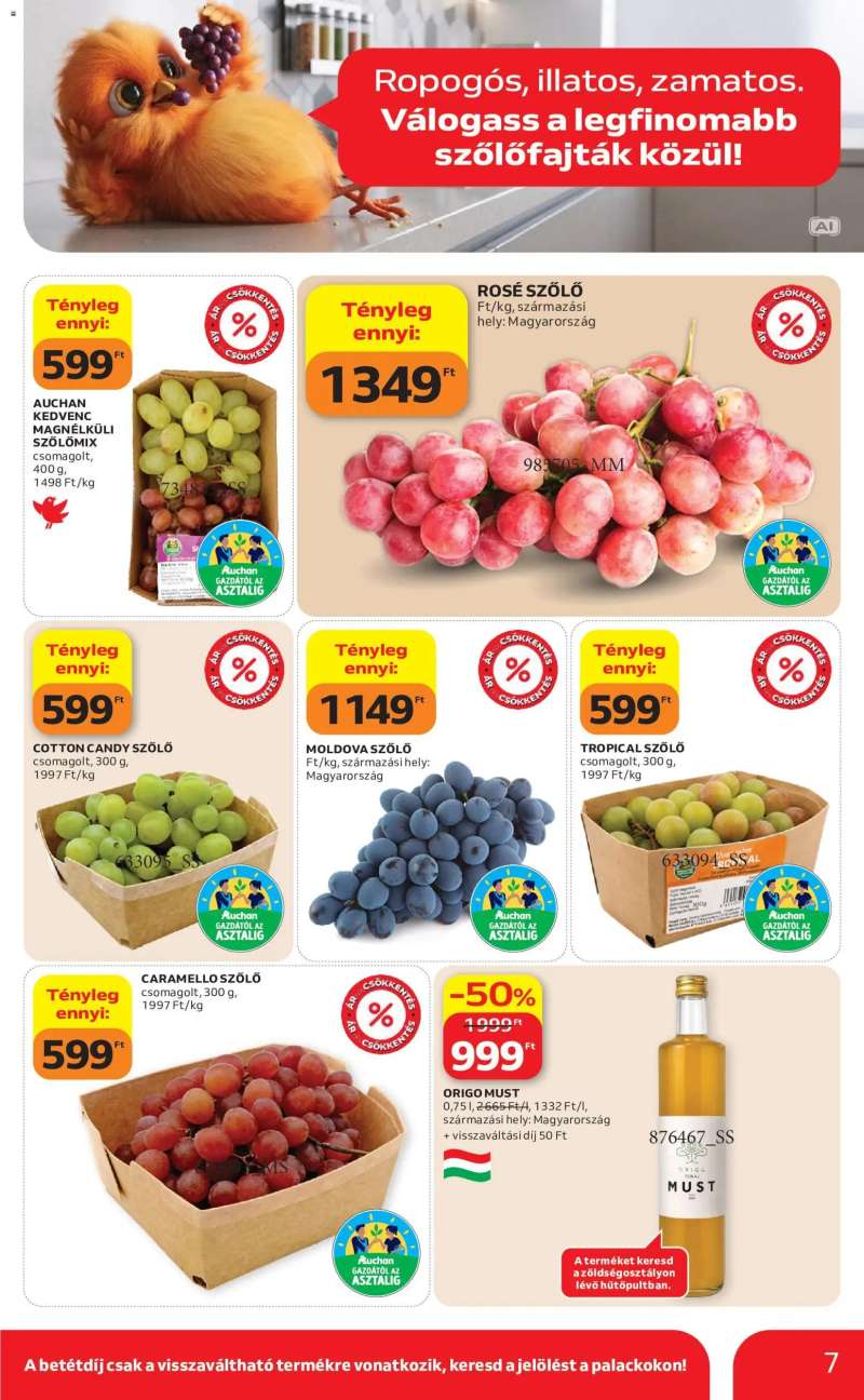 Auchan Auchan Szupermarket akciós újság 7 oldal