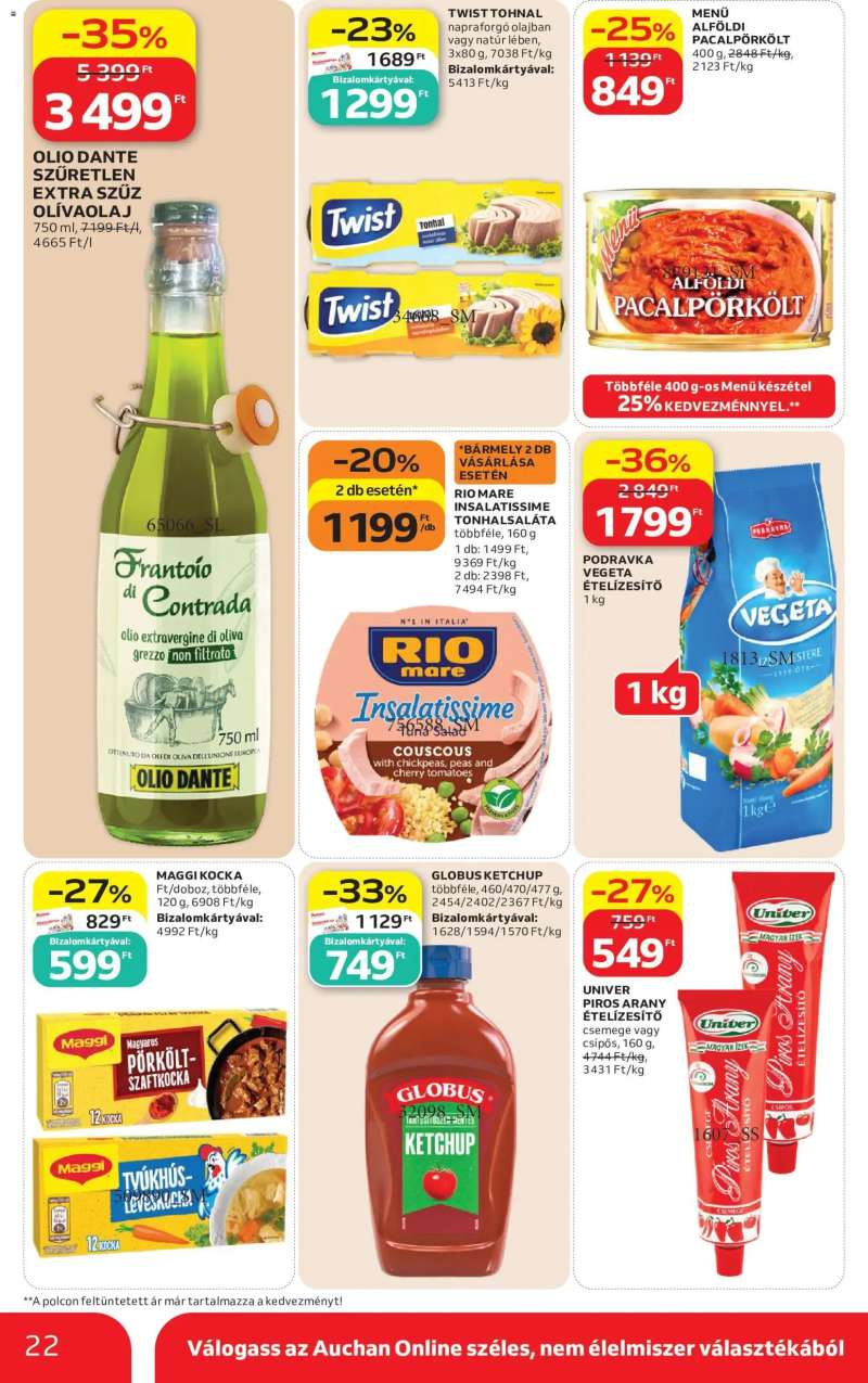Auchan Auchan akciós újság 22 oldal