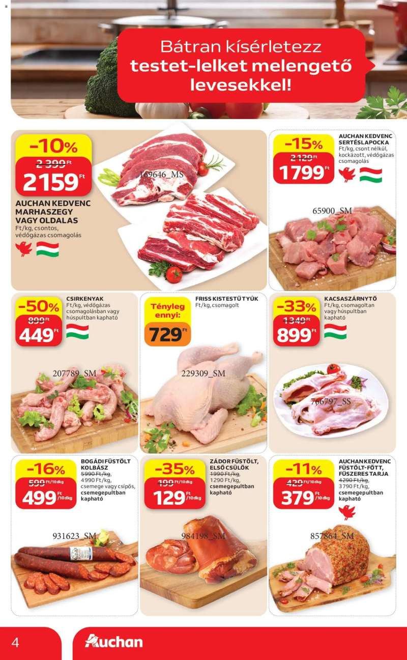 Auchan Auchan akciós újság 4 oldal