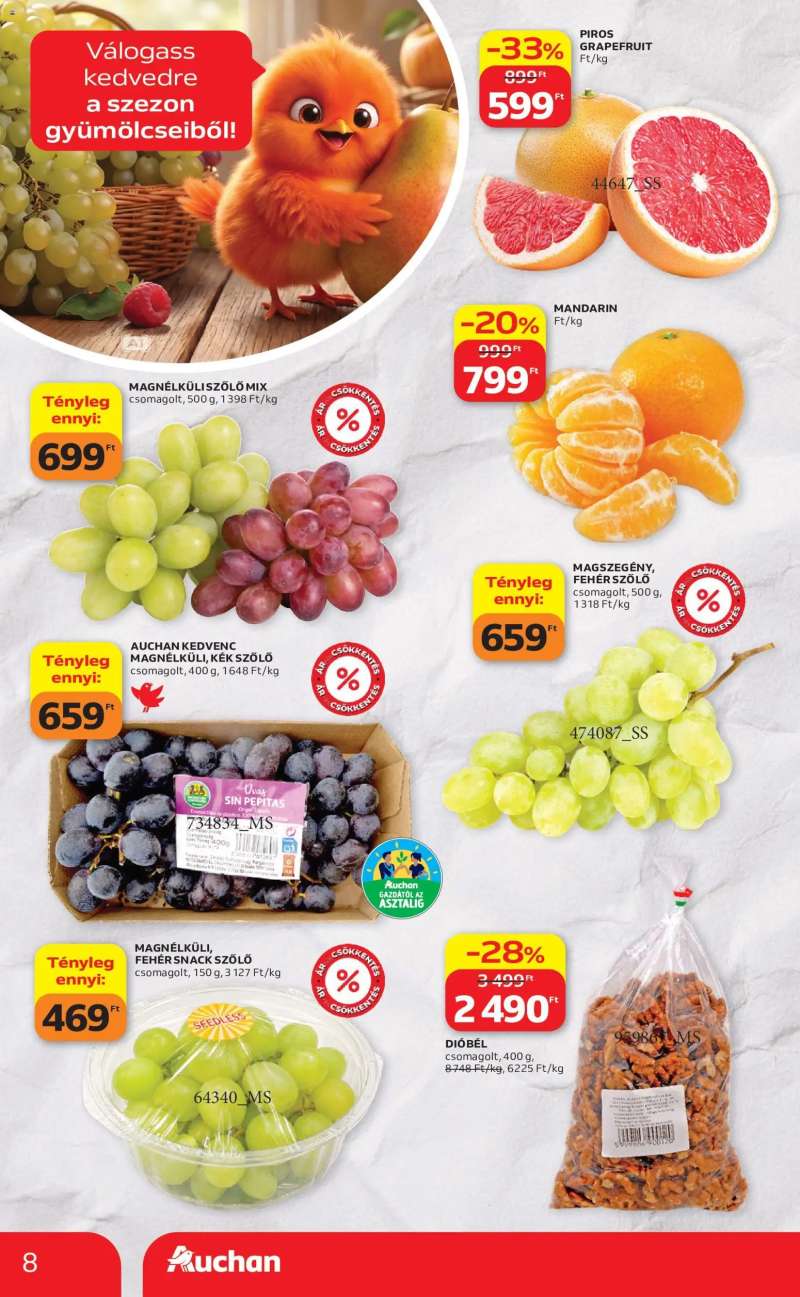 Auchan Auchan akciós újság 8 oldal