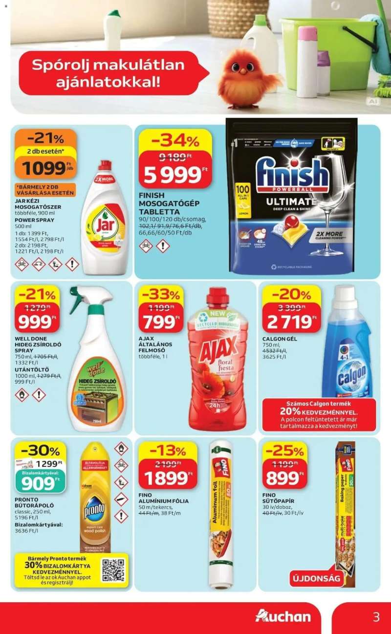 Auchan Auchan akciós újság Fót 3 oldal