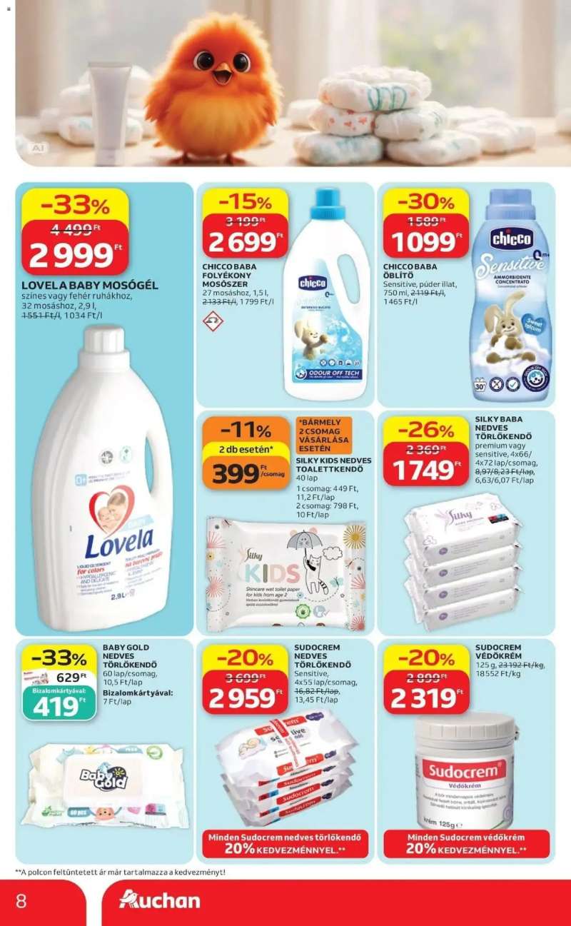 Auchan Auchan akciós újság Fót 8 oldal