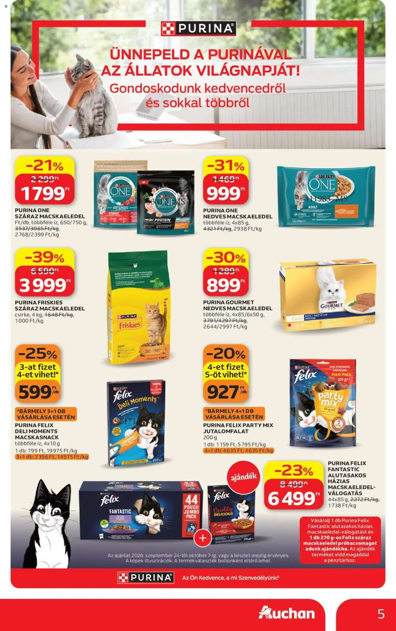 Auchan Auchan Állatvilág ajánlatok 5 oldal