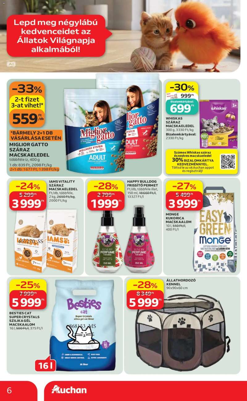 Auchan Auchan Állatvilág ajánlatok 6 oldal