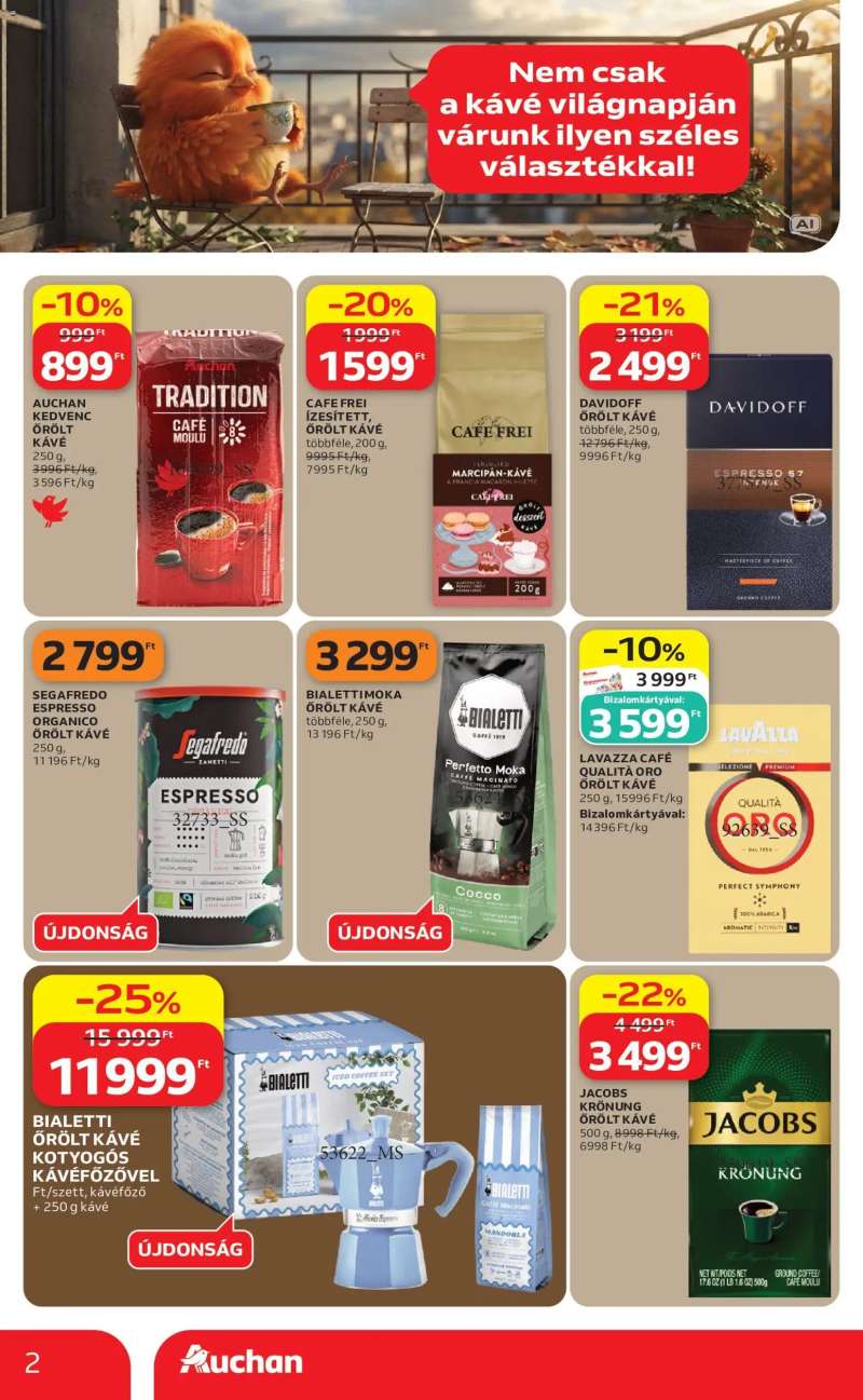 Auchan Auchan Kávé ajánlatok 2 oldal