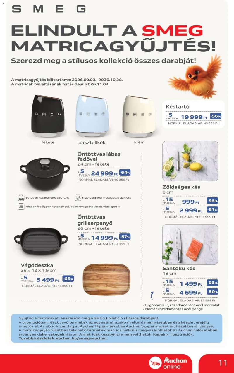 Auchan Auchan Szupermarket akciós újság 11 oldal