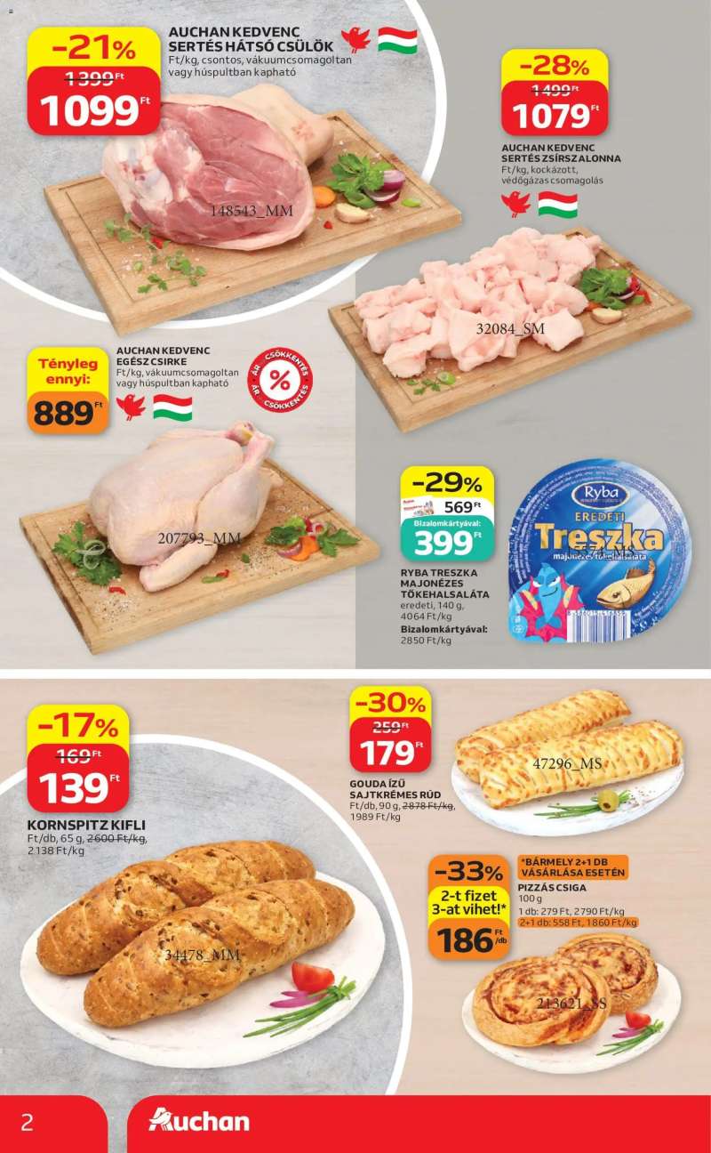 Auchan Auchan Szupermarket akciós újság 2 oldal