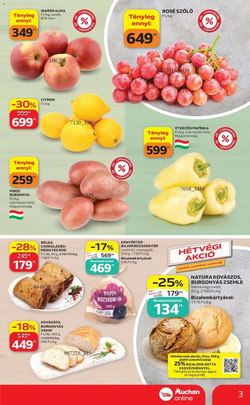 Auchan Auchan Szupermarket akciós újság 3 oldal