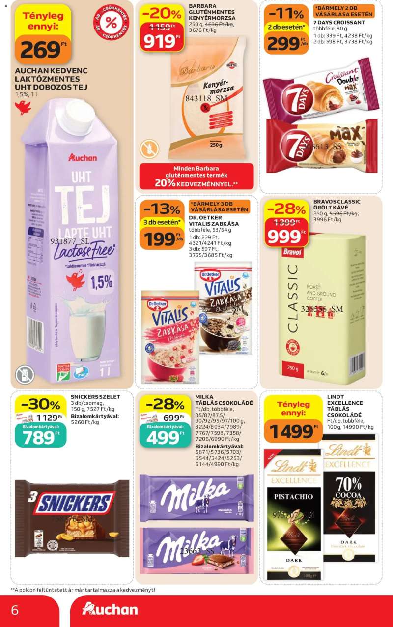 Auchan Auchan Szupermarket akciós újság 6 oldal