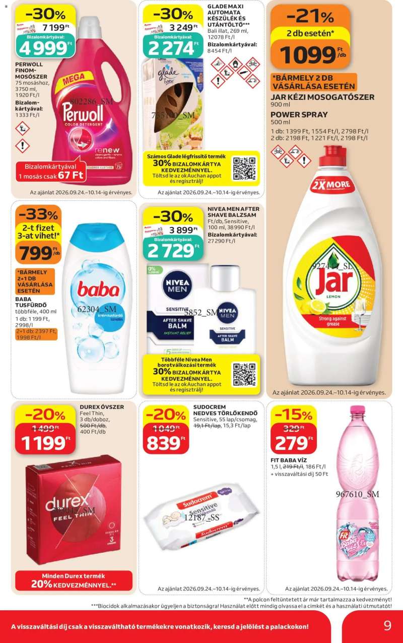 Auchan Auchan Szupermarket akciós újság 9 oldal