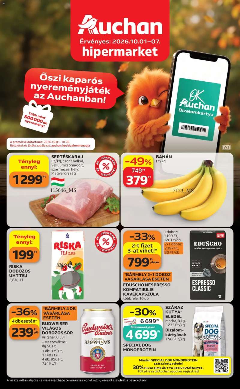 Auchan Auchan akciós újság 1 oldal