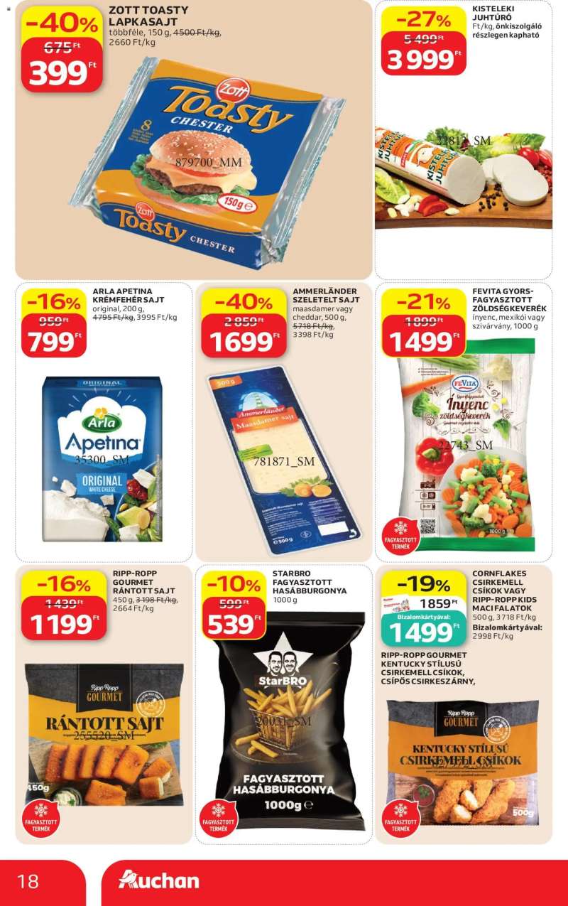 Auchan Auchan akciós újság 18 oldal