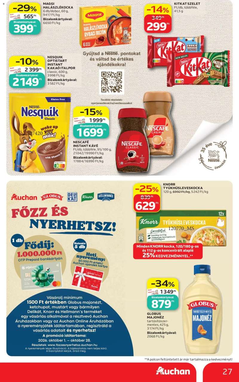 Auchan Auchan akciós újság 27 oldal