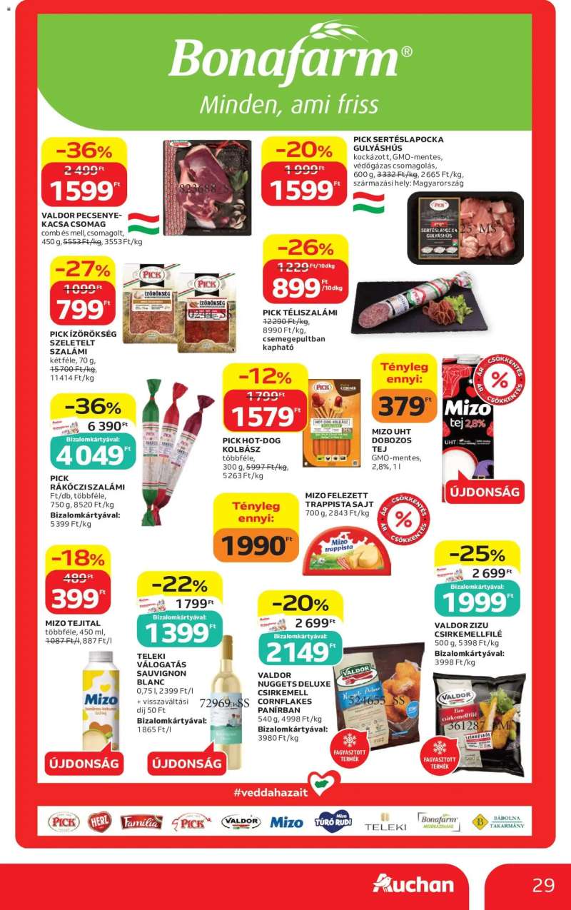 Auchan Auchan akciós újság 29 oldal
