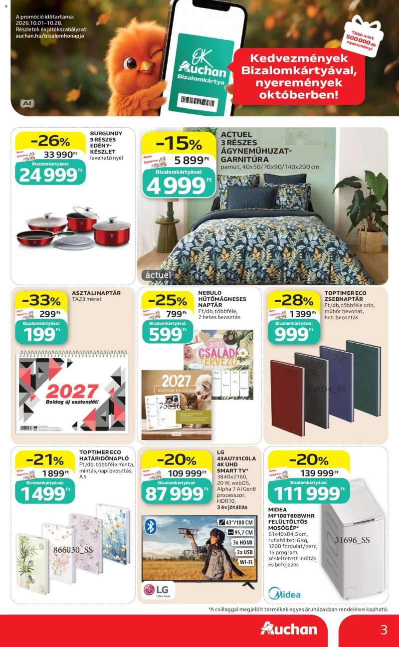 Auchan Auchan akciós újság 3 oldal