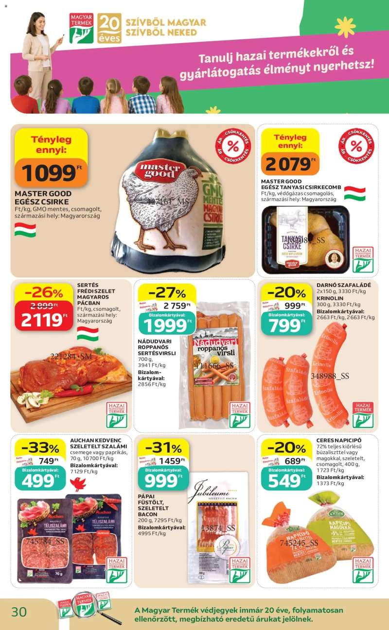 Auchan Auchan akciós újság 30 oldal
