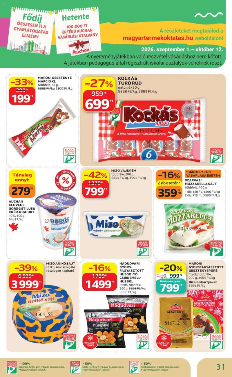 Auchan Auchan akciós újság 31 oldal