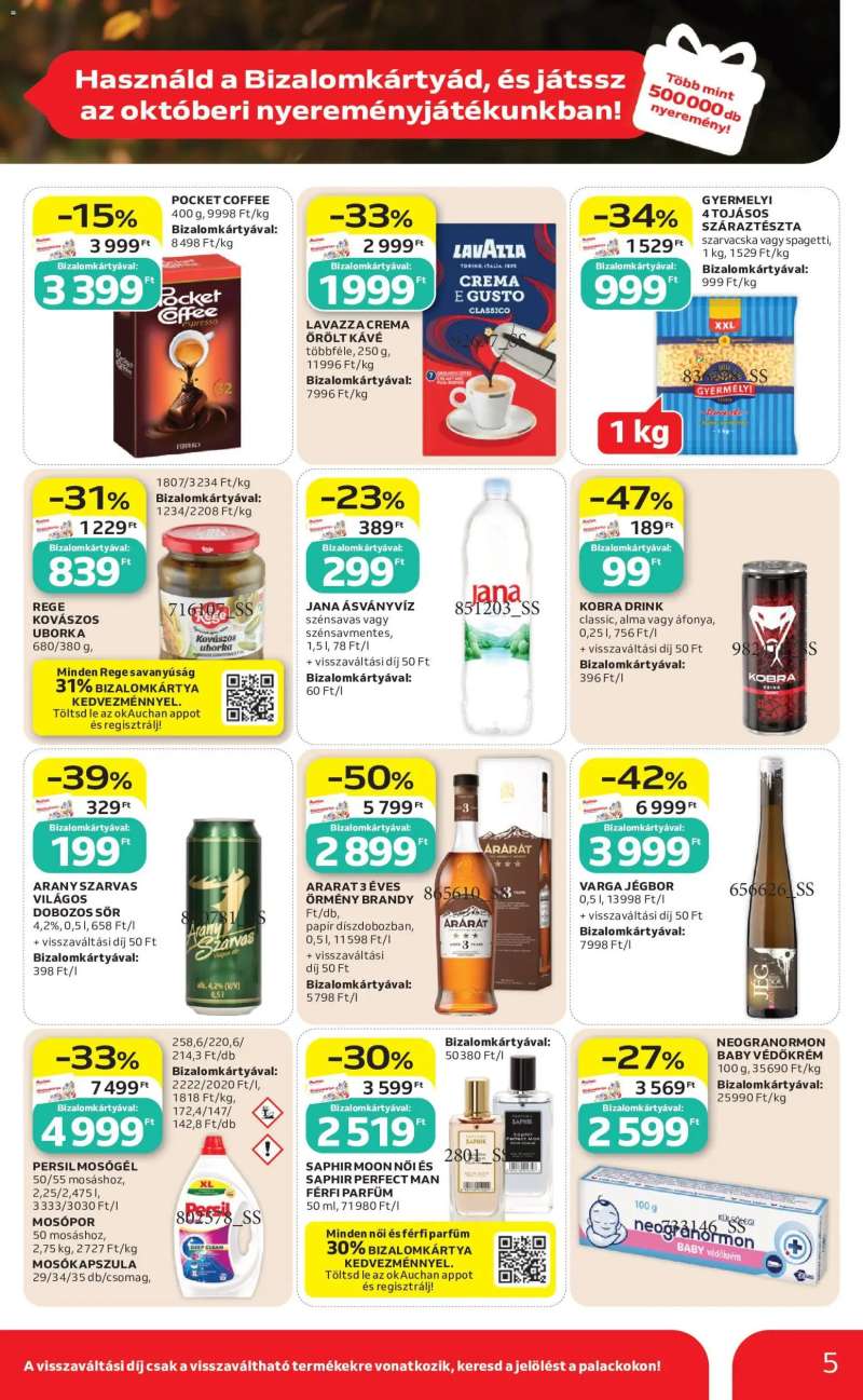 Auchan Auchan akciós újság 5 oldal