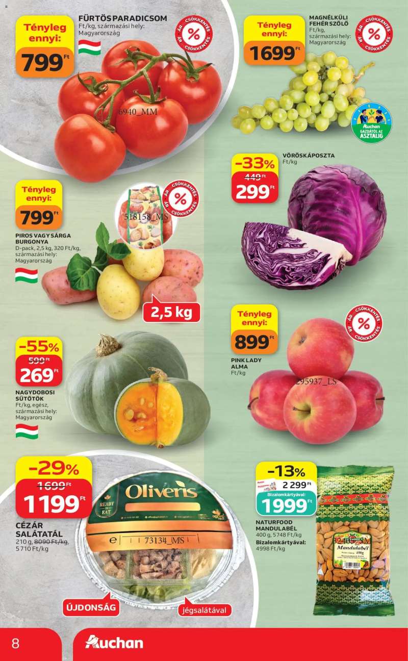 Auchan Auchan akciós újság 8 oldal