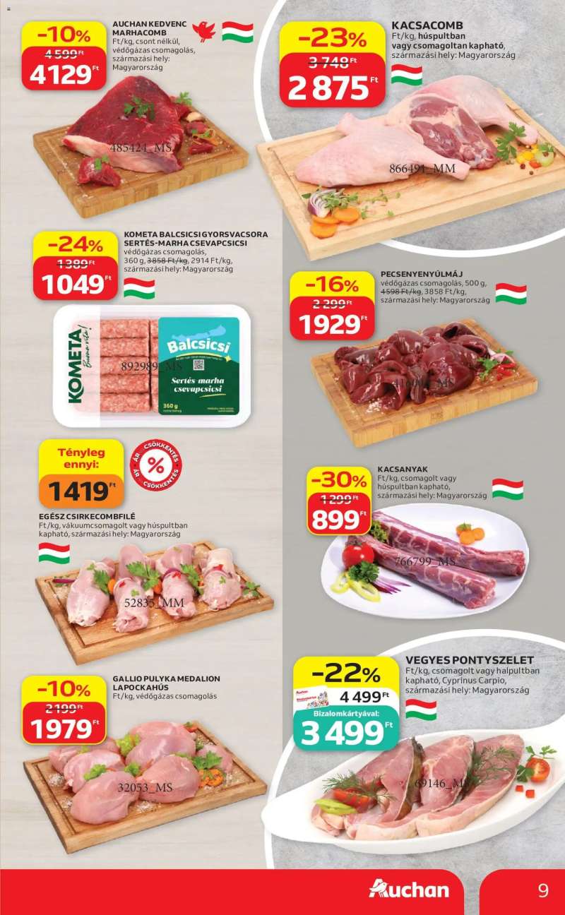 Auchan Auchan akciós újság 9 oldal