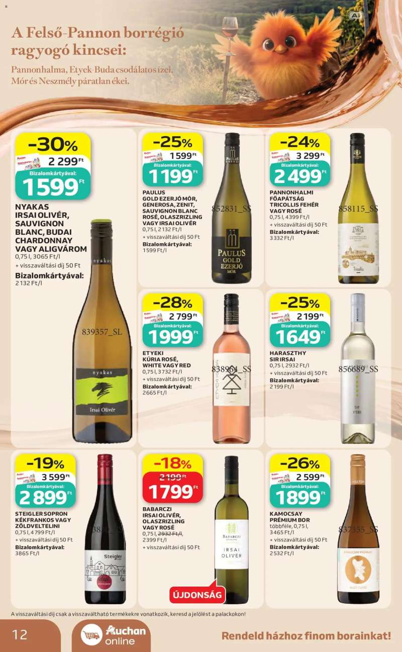 Auchan Auchan Bor ajánlatok 12 oldal