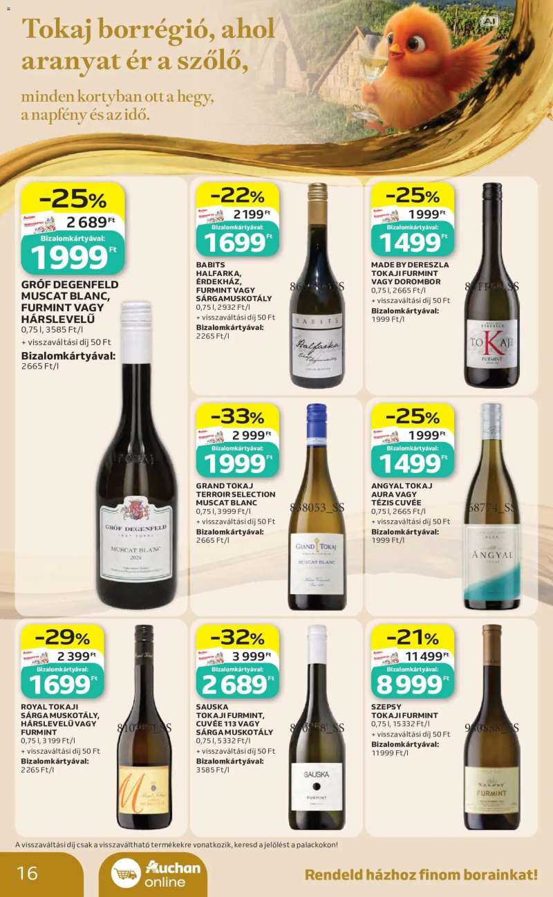 Auchan Auchan Bor ajánlatok 16 oldal