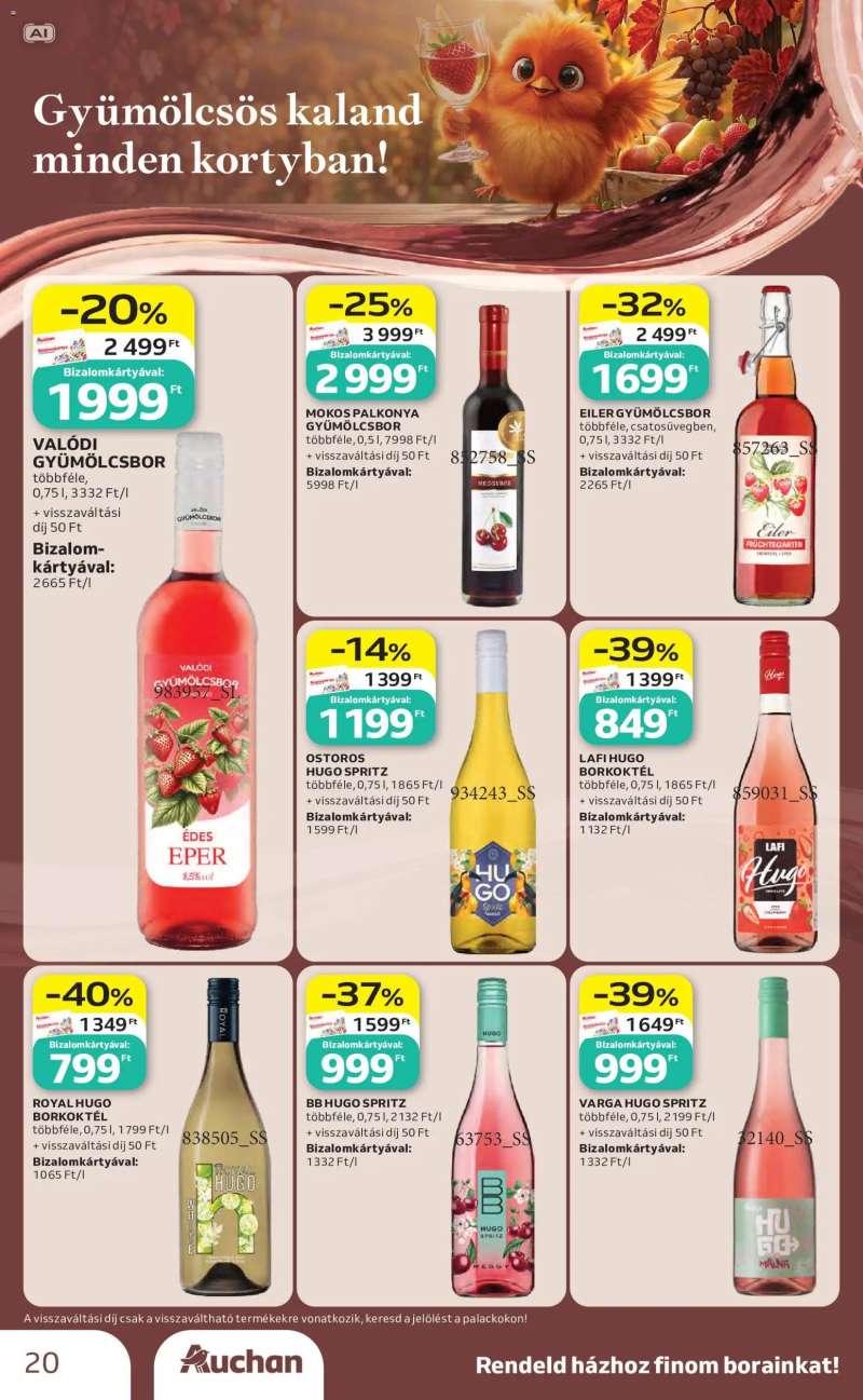 Auchan Auchan Bor ajánlatok 20 oldal