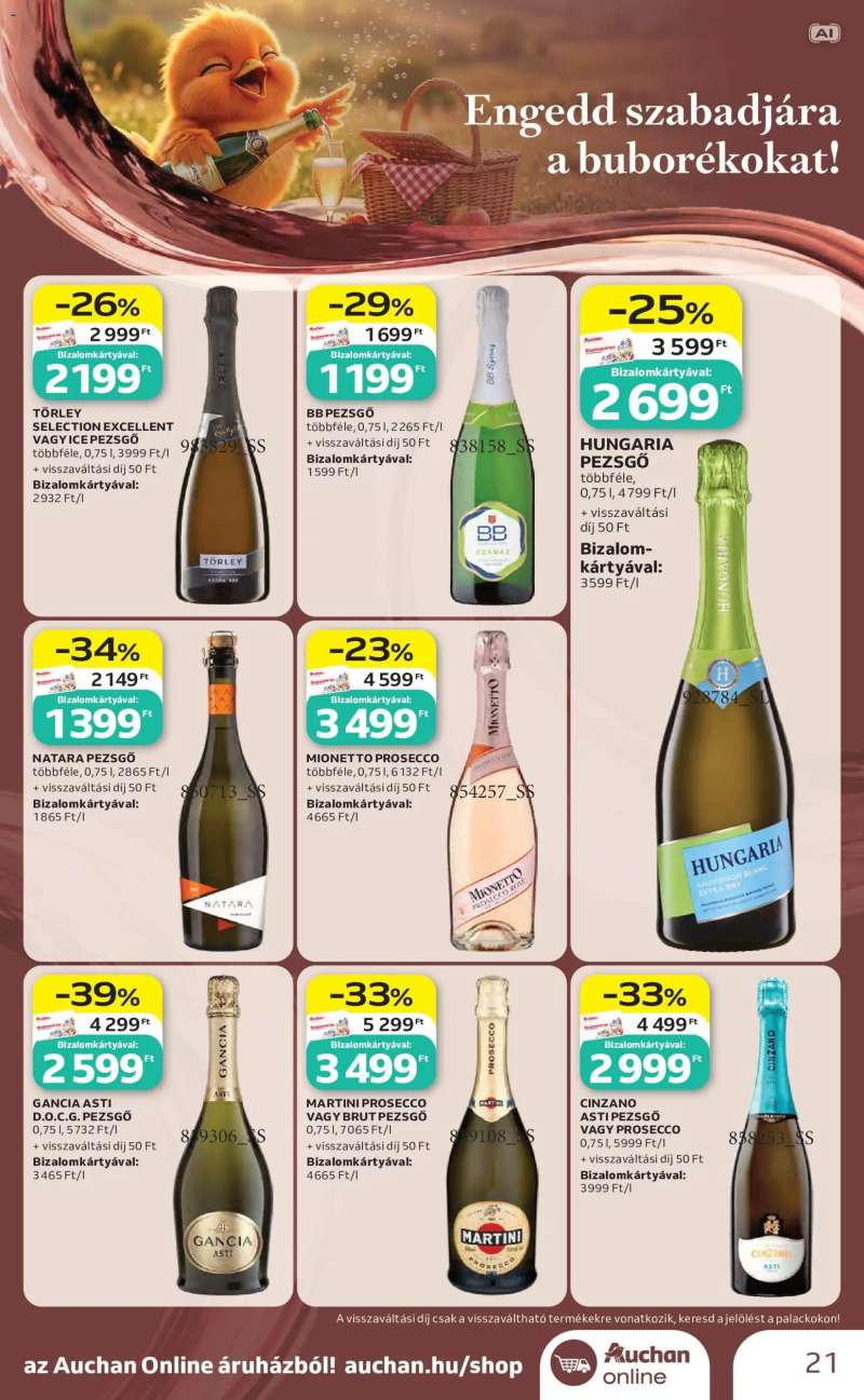 Auchan Auchan Bor ajánlatok 21 oldal