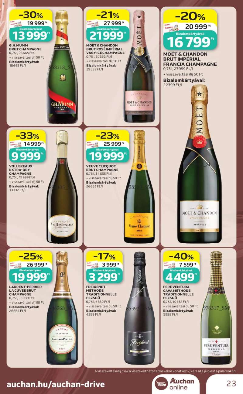 Auchan Auchan Bor ajánlatok 23 oldal