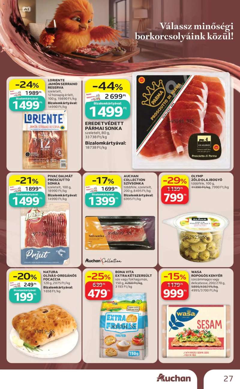 Auchan Auchan Bor ajánlatok 27 oldal