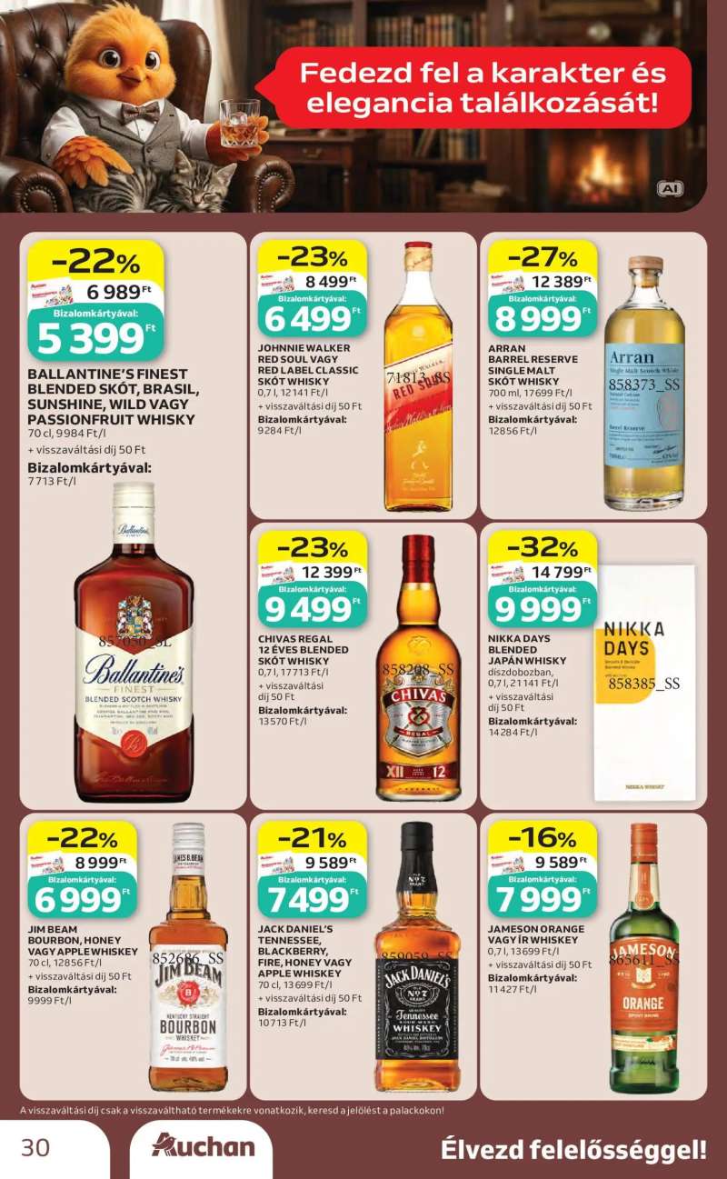 Auchan Auchan Bor ajánlatok 30 oldal