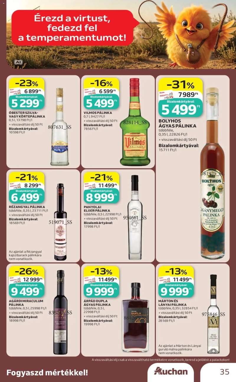 Auchan Auchan Bor ajánlatok 35 oldal