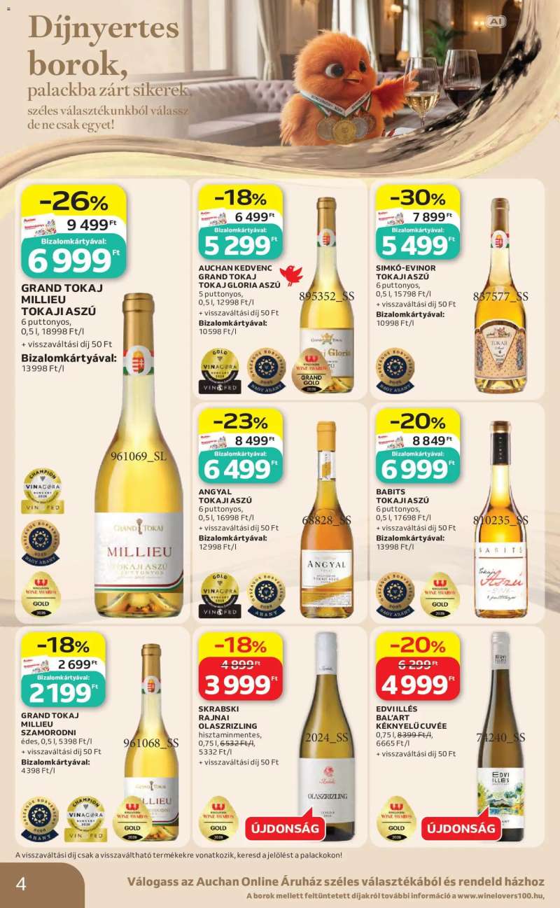 Auchan Auchan Bor ajánlatok 4 oldal