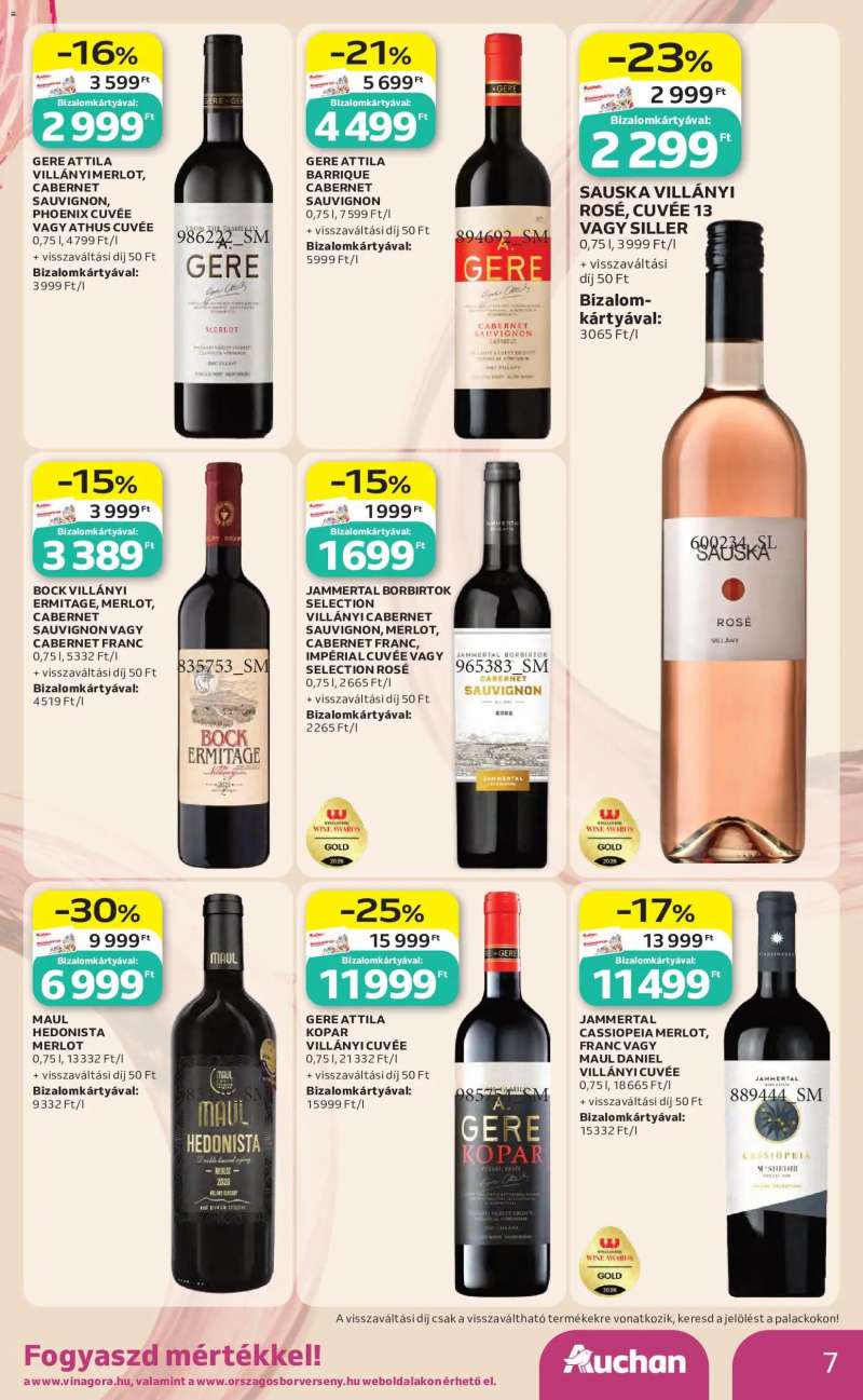 Auchan Auchan Bor ajánlatok 7 oldal