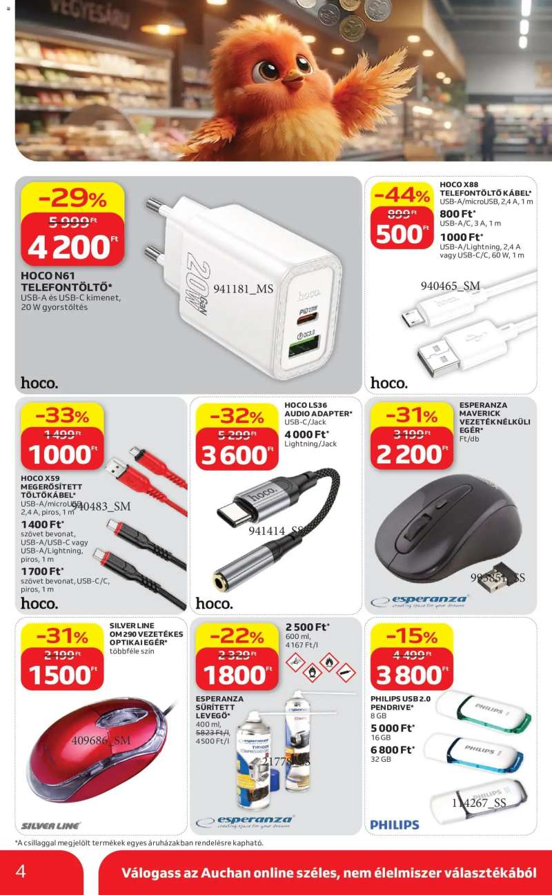 Auchan Auchan Filléres ajánlatok 4 oldal