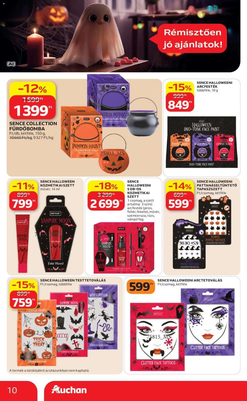 Auchan Auchan Halloweeni ajánlatok 10 oldal